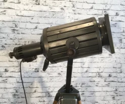 Sale Pamono Vintage Black Theater Tripod Lamp, 1960s