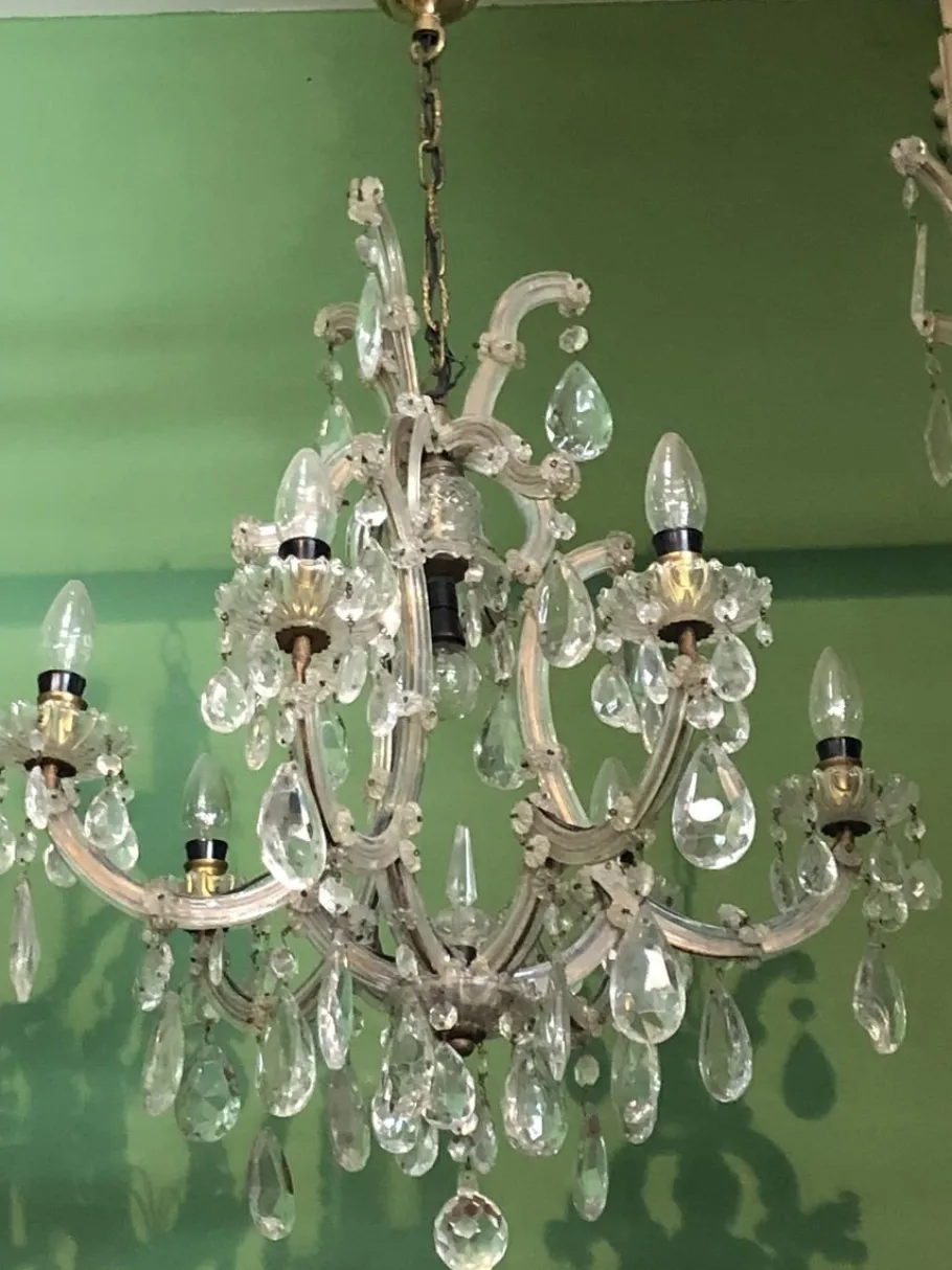 Sale Pamono Vintage Bohemia Chandelier, 1950s