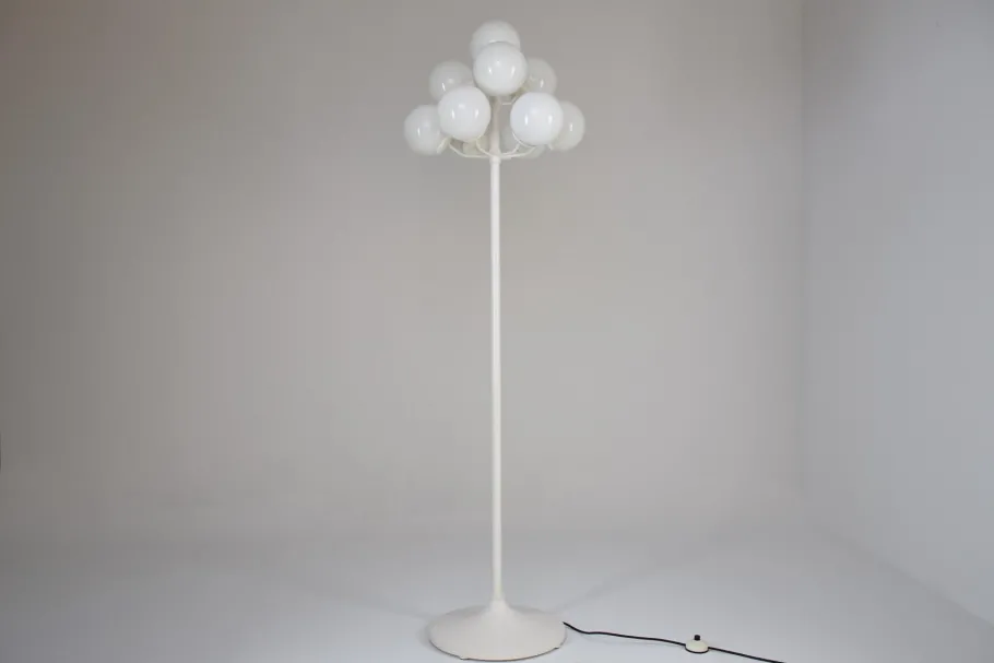Outlet Pamono Vintage Boule Floor Lamp in the Style of Max Bill, 1960s