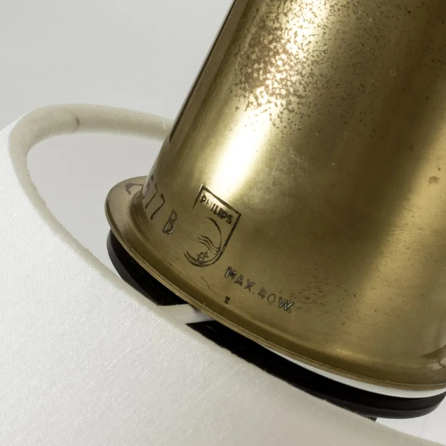 New Pamono Vintage Brass Floor Lamp from Philips, 1950s