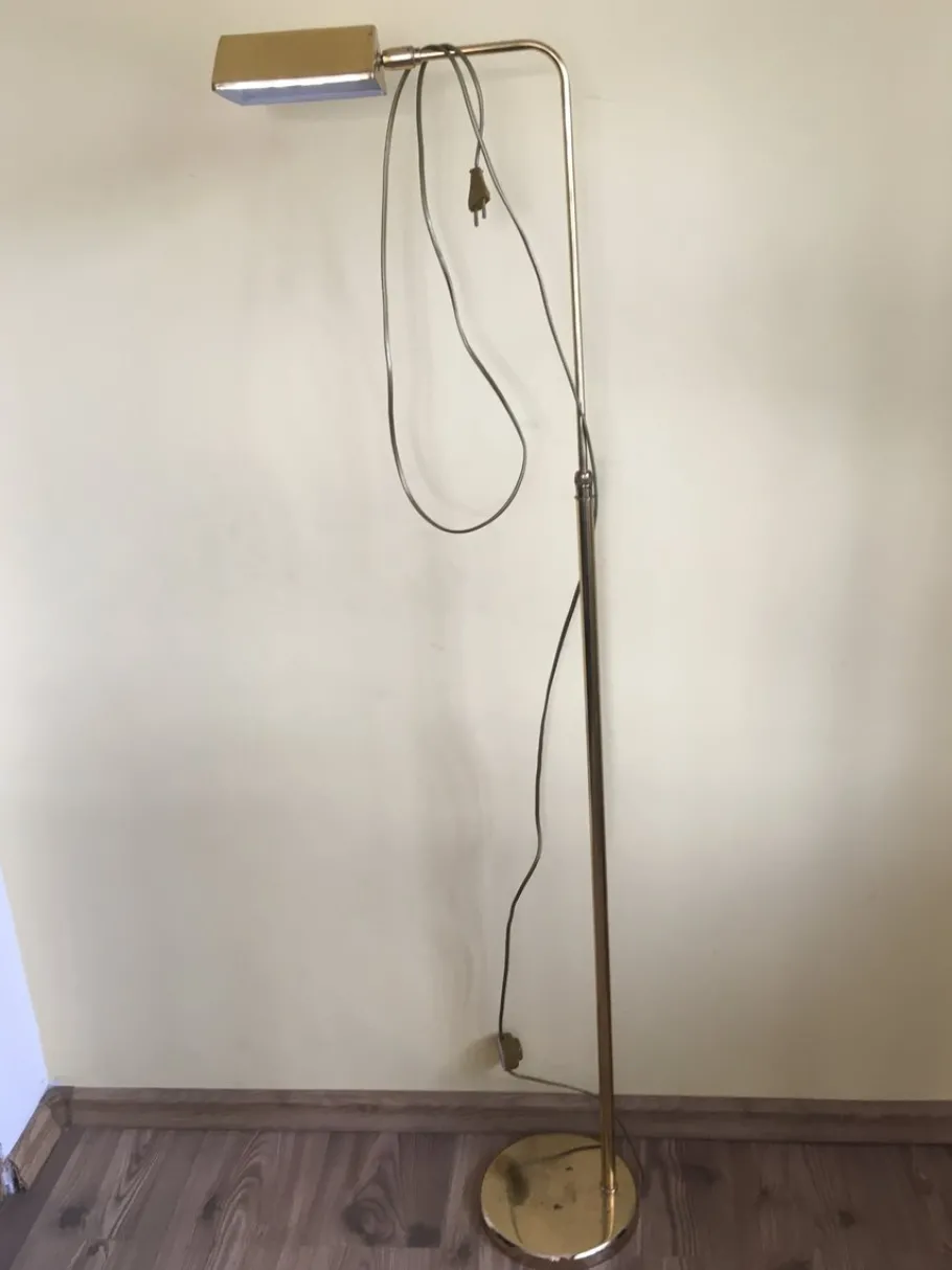 Best Pamono Vintage Brass Floor Lamp, 1970s