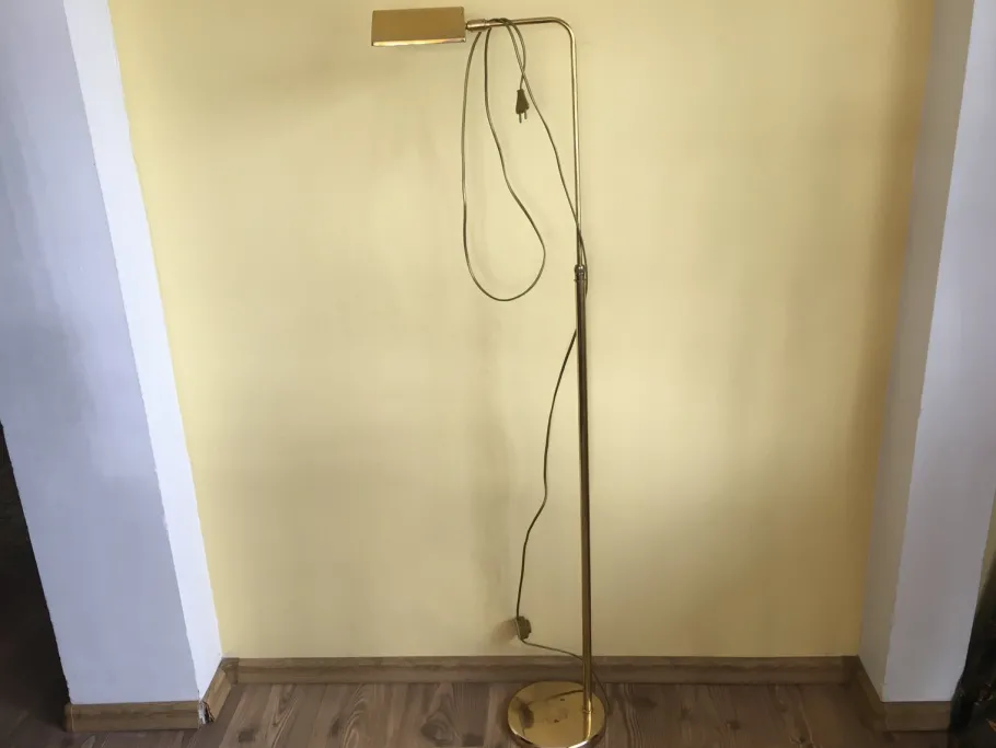 Best Pamono Vintage Brass Floor Lamp, 1970s