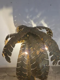 Sale Pamono Vintage Brass Palm Floor Lamp from Maison Jansen, France, 1975