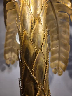 Sale Pamono Vintage Brass Palm Floor Lamp from Maison Jansen, France, 1975