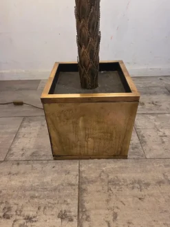 Sale Pamono Vintage Brass Palm Floor Lamp from Maison Jansen, France, 1975