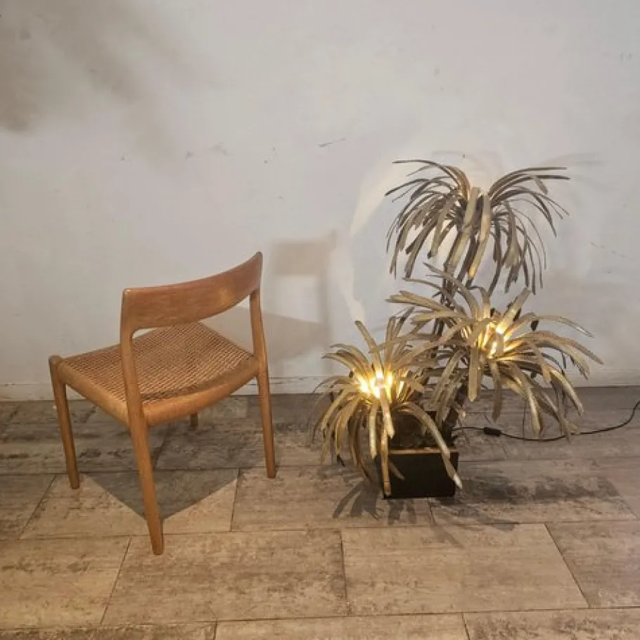 Sale Pamono Vintage Brass Palm Tree from Maison Jansen, France, 1975