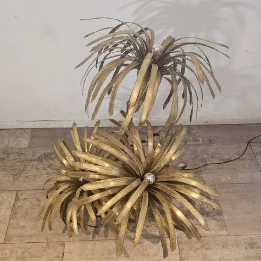Sale Pamono Vintage Brass Palm Tree from Maison Jansen, France, 1975