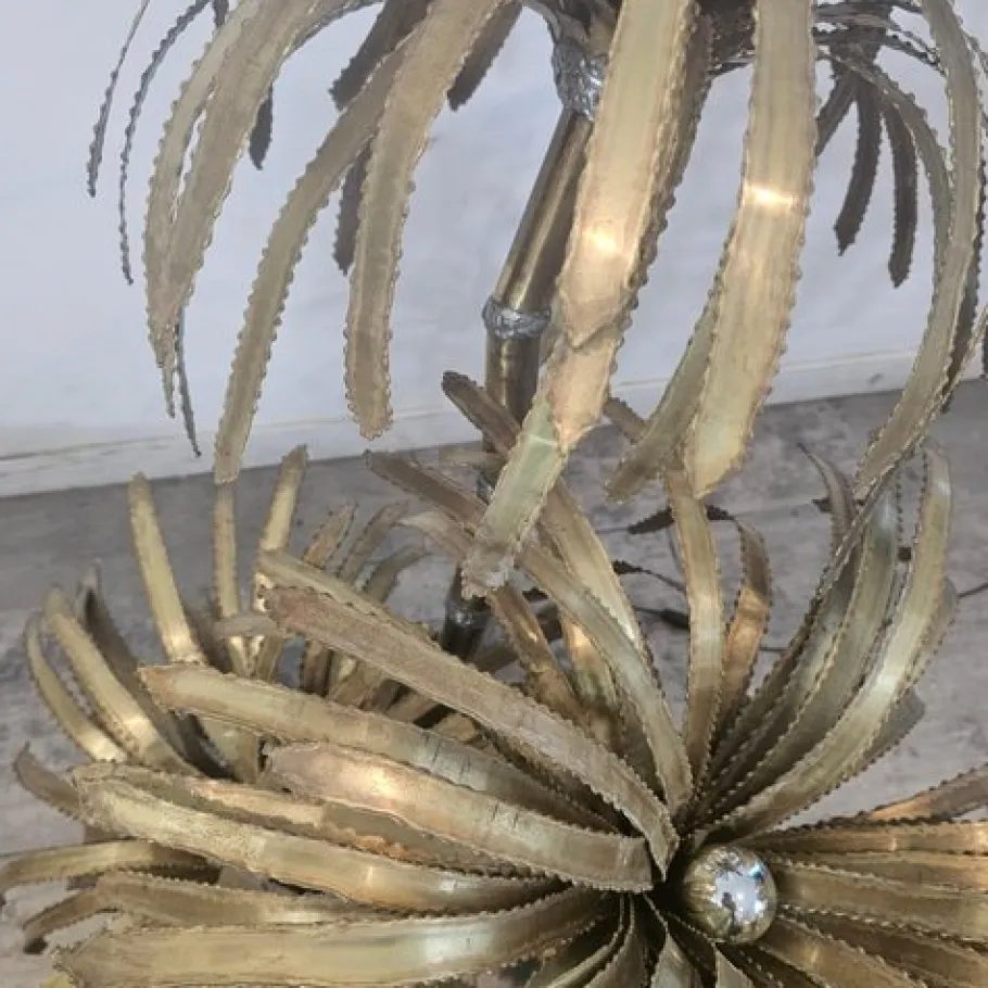 Sale Pamono Vintage Brass Palm Tree from Maison Jansen, France, 1975