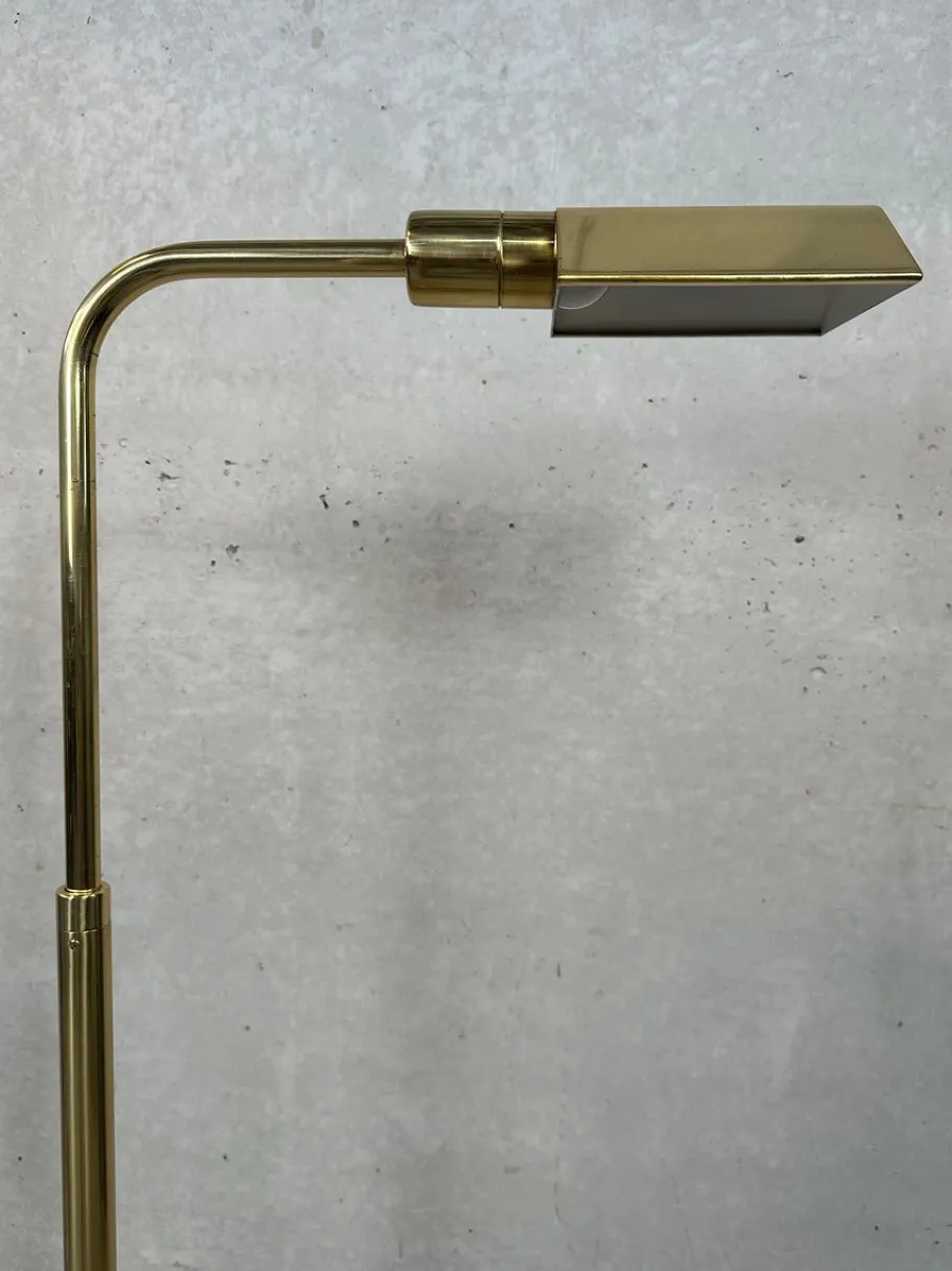Best Pamono Vintage Brass Reading Floor Lamp from Metalarte
