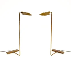 Hot Pamono Vintage Brass Reading Lamps from Cedric Hartman, 1970s, Set of 2