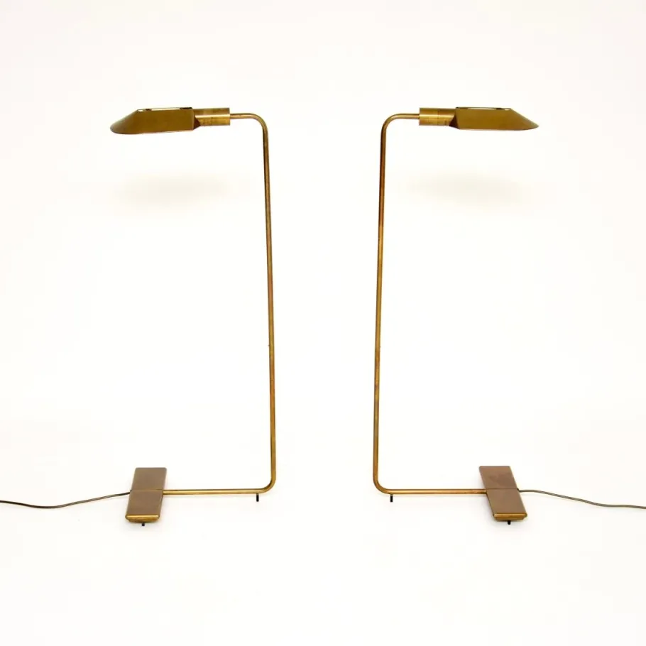 Hot Pamono Vintage Brass Reading Lamps from Cedric Hartman, 1970s, Set of 2