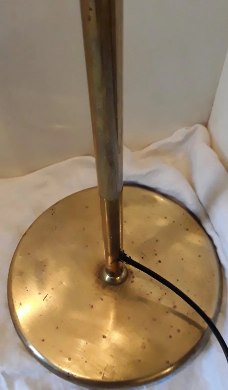 Pamono Vintage Brass Swivel Floor Lamp, 1970s