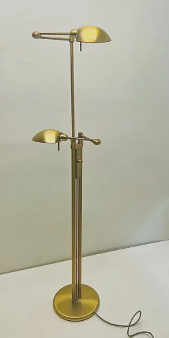 Online Pamono Vintage Brass Twin Double Holtkotter Floor Lamp, 1970s