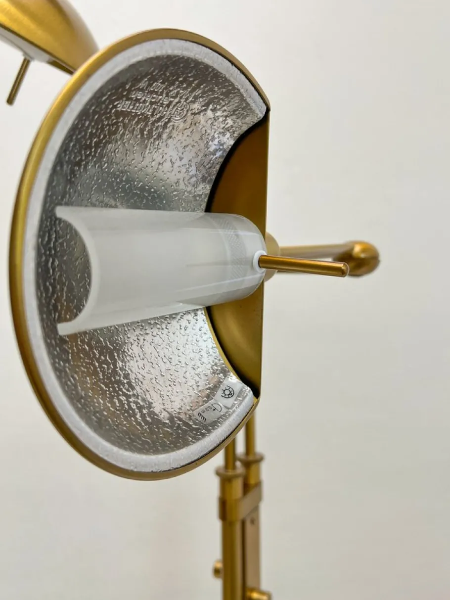 Online Pamono Vintage Brass Twin Double Holtkotter Floor Lamp, 1970s