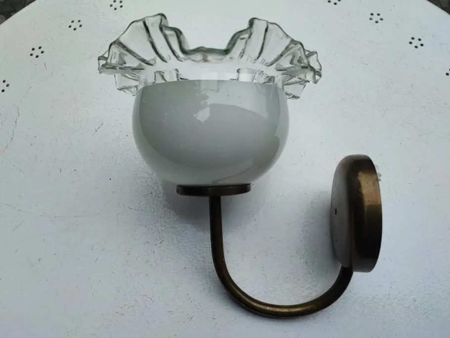 Sale Pamono Vintage Brass Wall Lamp, 1970s