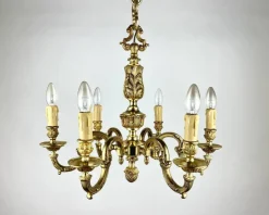 Best Pamono Vintage Bronze Chandelier in Empire Style