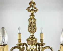 Best Pamono Vintage Bronze Chandelier in Empire Style