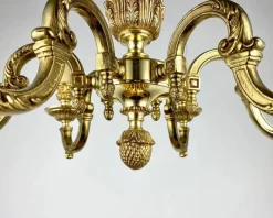Best Pamono Vintage Bronze Chandelier in Empire Style