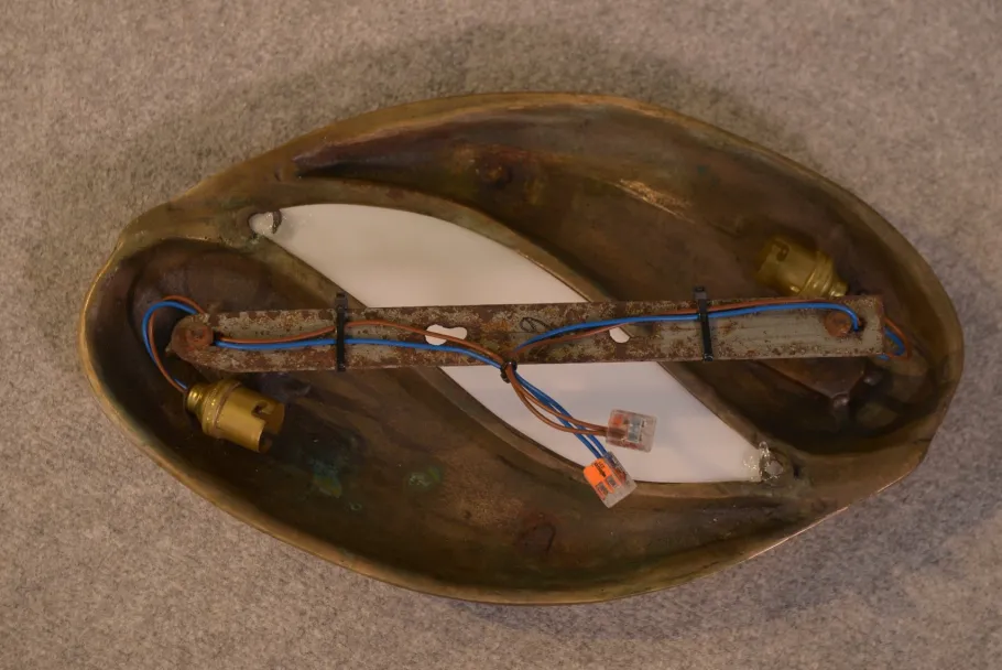 Sale Pamono Vintage Bronze Wall Light, 1960s