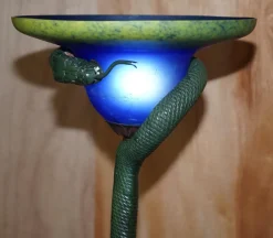 Online Pamono Vintage Bronzed Snake Floor Standing Lamp by Edgar Brandt