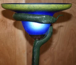 Online Pamono Vintage Bronzed Snake Floor Standing Lamp by Edgar Brandt