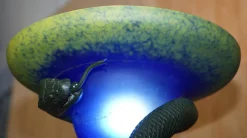 Online Pamono Vintage Bronzed Snake Floor Standing Lamp by Edgar Brandt