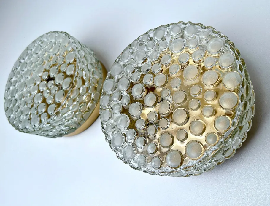 Sale Pamono Vintage Bubble Glass Wall Lights, 1960s, Set of 2