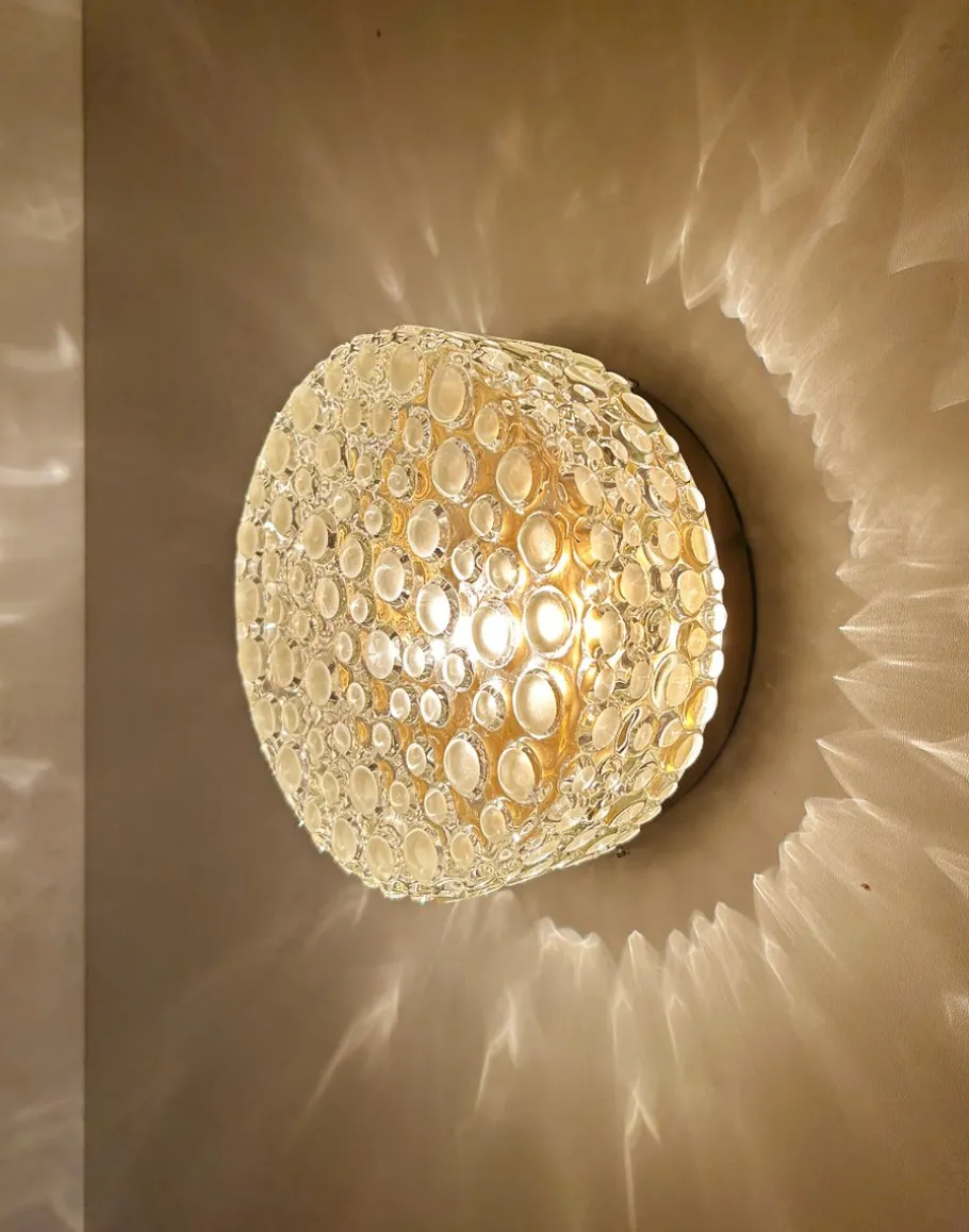 Sale Pamono Vintage Bubble Glass Wall Lights, 1960s, Set of 2