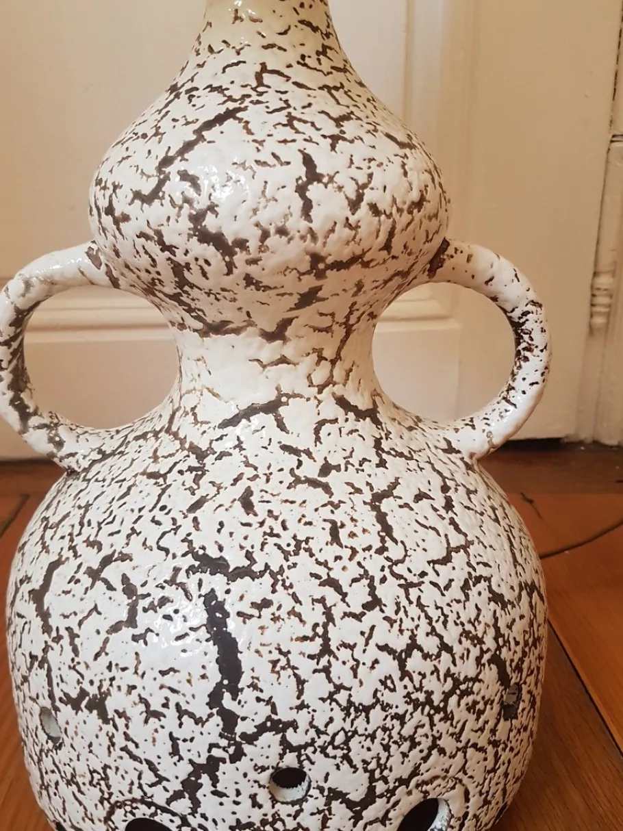 Pamono Vintage Ceramic Fat Lava Floor Lamp