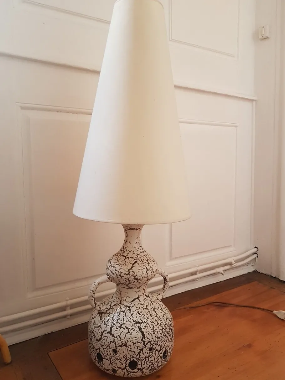 Pamono Vintage Ceramic Fat Lava Floor Lamp