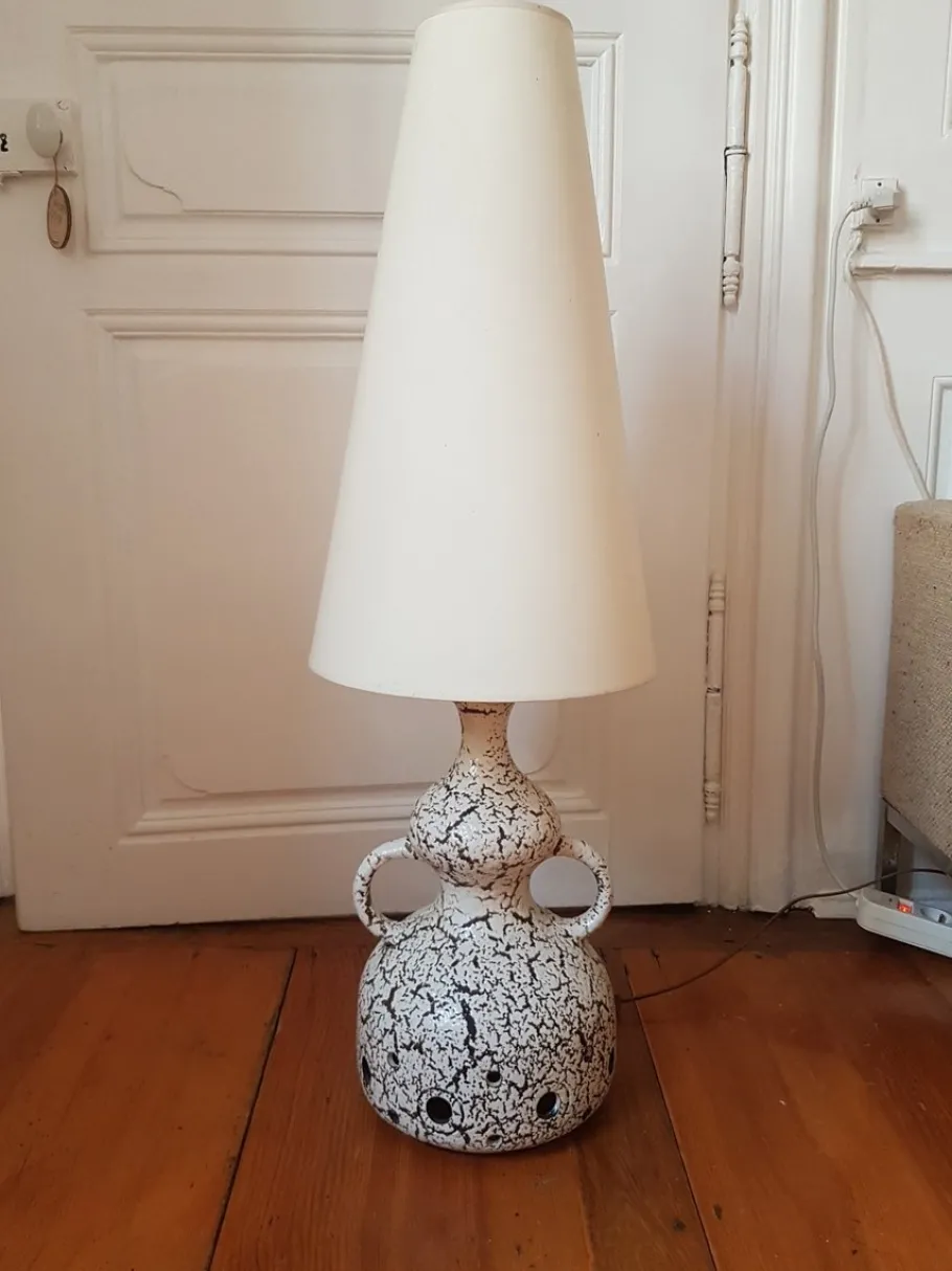 Pamono Vintage Ceramic Fat Lava Floor Lamp