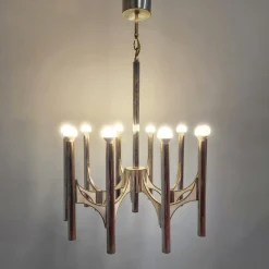 Best Pamono Vintage Chandelier by Gaetano Sciolari for Sciolari, 1970s