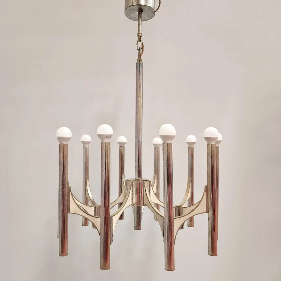 Best Pamono Vintage Chandelier by Gaetano Sciolari for Sciolari, 1970s