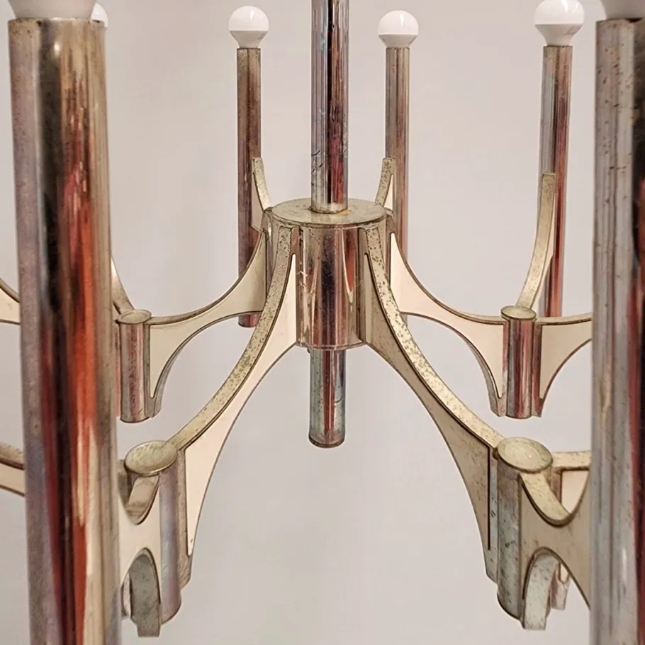 Best Pamono Vintage Chandelier by Gaetano Sciolari for Sciolari, 1970s