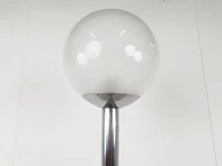 Outlet Pamono Vintage Chrome and Glass Floor Lamp, 1970s