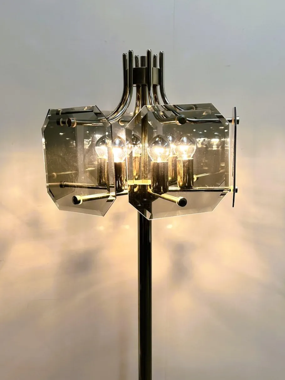 Online Pamono Vintage Chrome Floor Lamp by Luigi Colani, 1970s