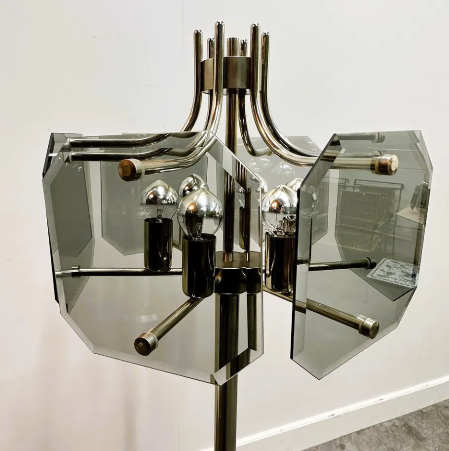 Online Pamono Vintage Chrome Floor Lamp by Luigi Colani, 1970s