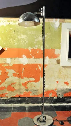 Pamono Vintage Chromed Lamp by Goffredo Reggiani for Reggiani