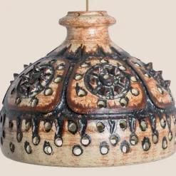 Sale Pamono Vintage Danish Ceramic Pendant with Holes and Spikes, 1960s