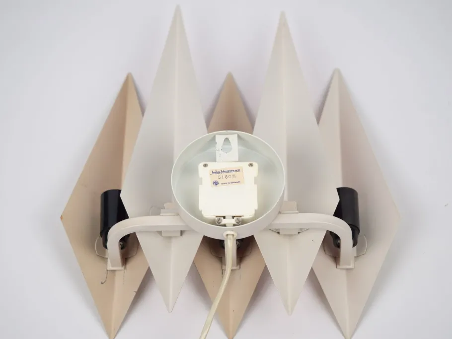 Sale Pamono Vintage Danish Diamant Wall Lamps from Holm Sørensen & Co., 1960s, Set of 2