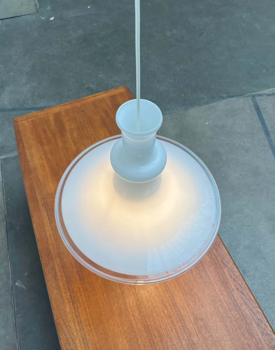 Sale Pamono Vintage Danish Etude Glass Pendant Lamp by Michael Bang for Royal Copenhagen, Holmegaard, 1970s