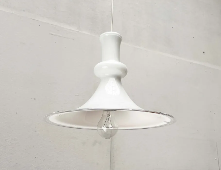 Sale Pamono Vintage Danish Etude Glass Pendant Lamp by Michael Bang for Royal Copenhagen, Holmegaard, 1970s