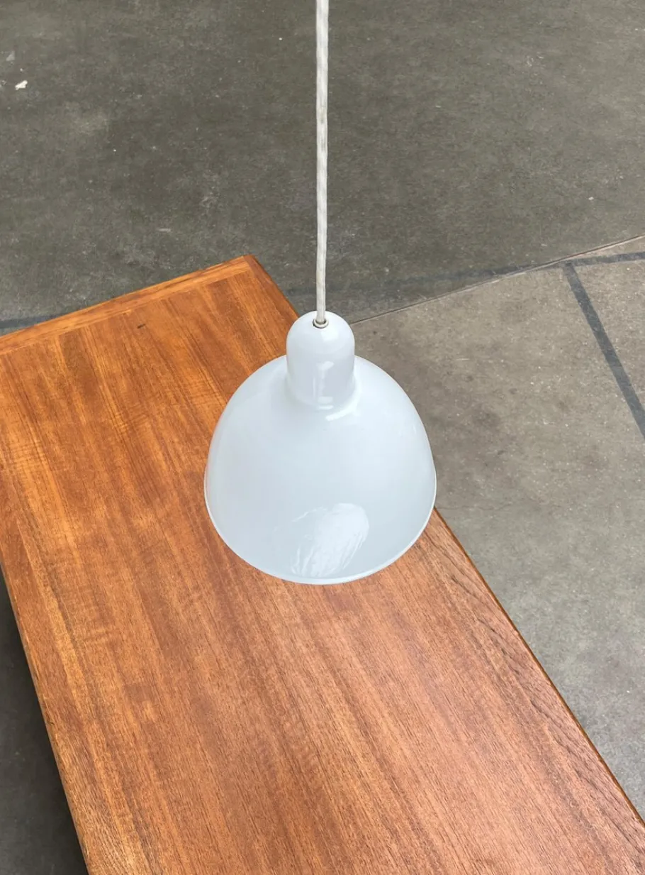 Best Pamono Vintage Danish Model ES Pendel Enamel Pendant Lamp by Edgar Schlaefle for Louis Poulsen, 1980s