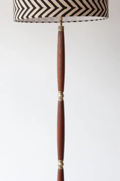 Hot Pamono Vintage Danish Teak and Brass Floor Lamp, 1960s