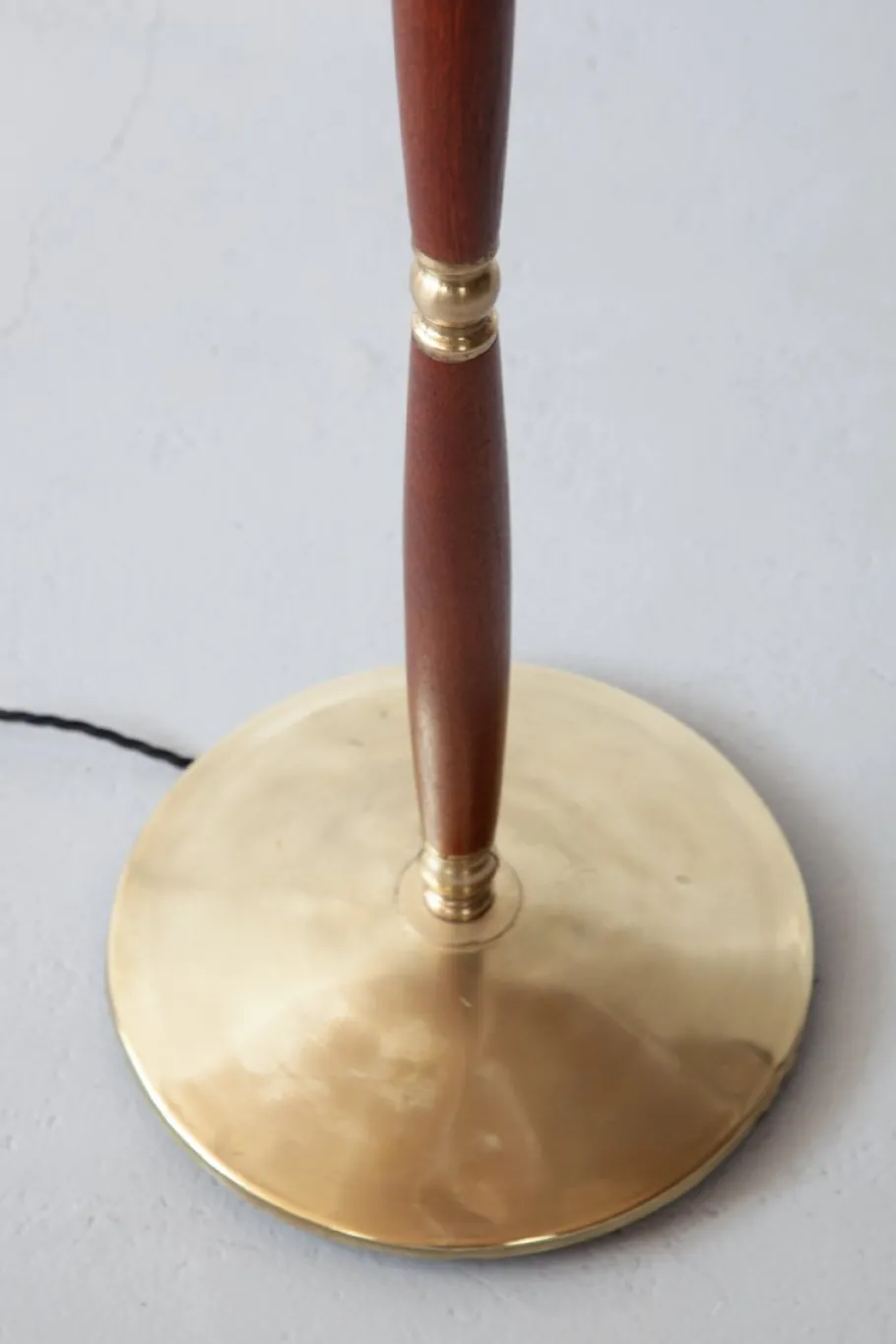 Hot Pamono Vintage Danish Teak and Brass Floor Lamp, 1960s