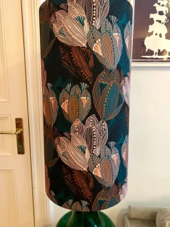 Discount Pamono Vintage Doria Lamp in Green Opal Glass with Interior Lighting from Doria Leuchten, 1970s