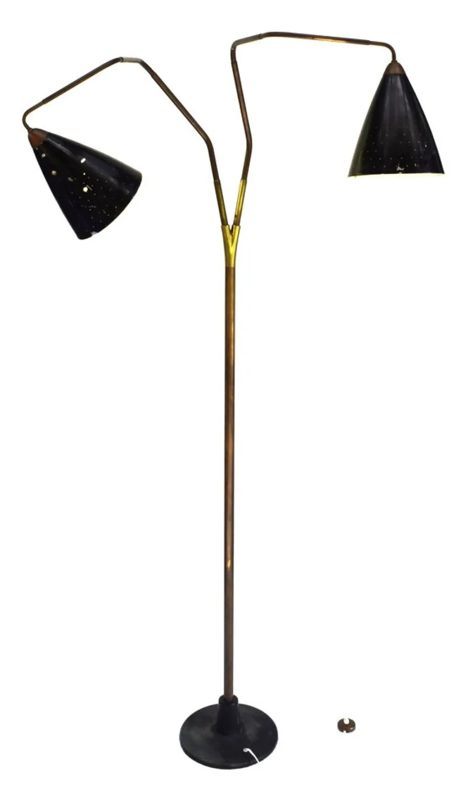 New Pamono Vintage Flamingo Floor Lamp by Franz Hagenauer for Werkstätte Hagenauer Wien, 1950s
