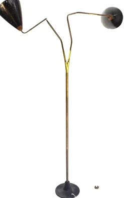New Pamono Vintage Flamingo Floor Lamp by Franz Hagenauer for Werkstätte Hagenauer Wien, 1950s