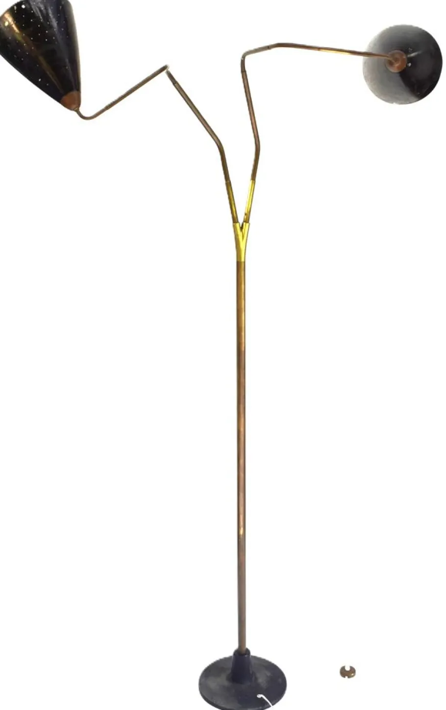 New Pamono Vintage Flamingo Floor Lamp by Franz Hagenauer for Werkstätte Hagenauer Wien, 1950s