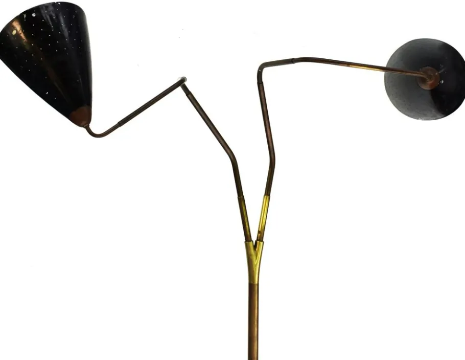 New Pamono Vintage Flamingo Floor Lamp by Franz Hagenauer for Werkstätte Hagenauer Wien, 1950s